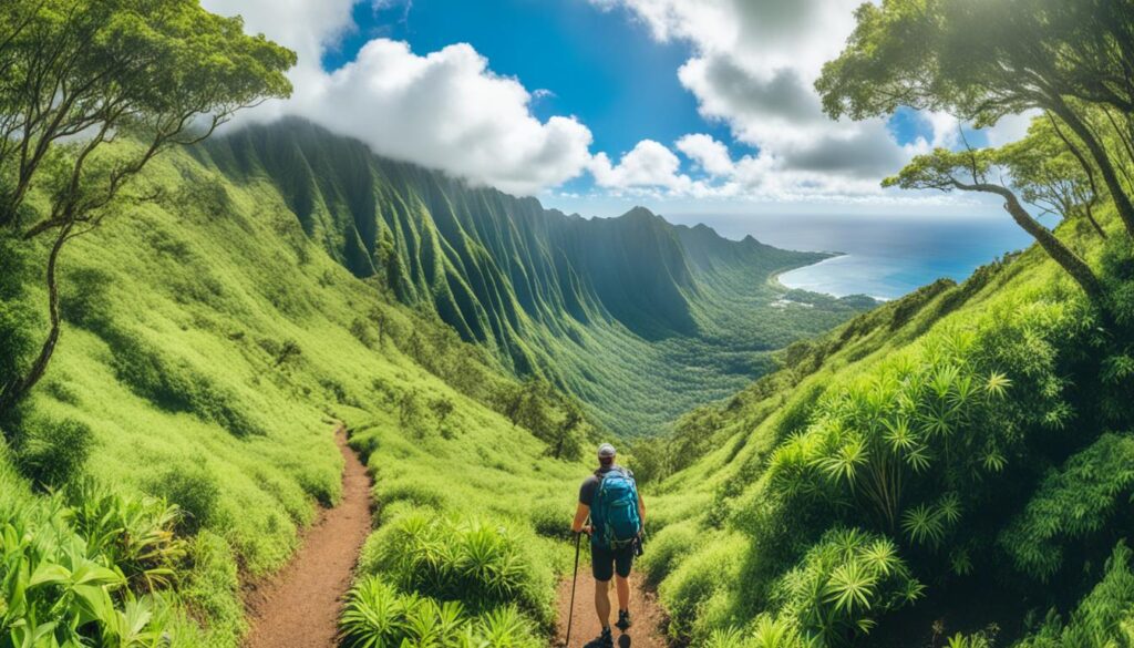Hiking Oahu trails